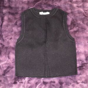ZARA - Black Cropped Top